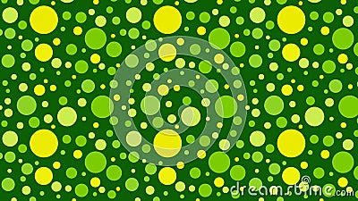 Green Seamless Scattered Dots Pattern Illustration Stock Photo