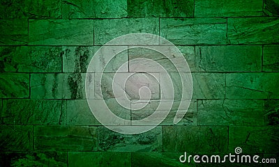 Green shaded brick floor background for creation abstract. Cartoon Illustration