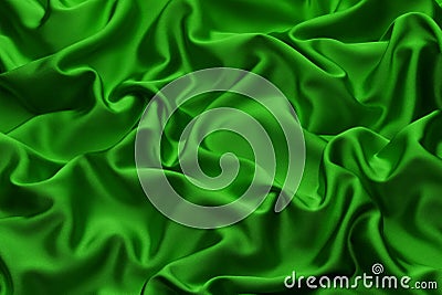 Green Silk Stock Photo