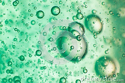 A green slime macro Stock Photo