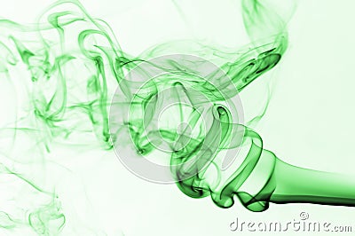 Green smoke Stock Photo