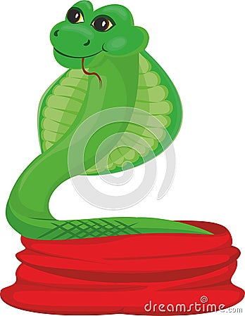 Green snake Stock Photo