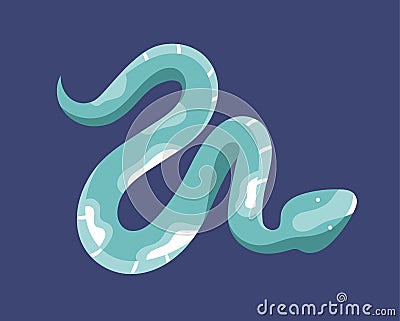 Green snake concept Vector Illustration