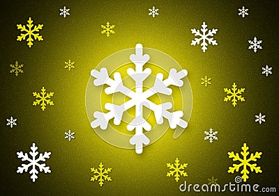 Green snowflake background for use as wallpaper Stock Photo