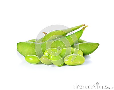 Green soybeans Stock Photo