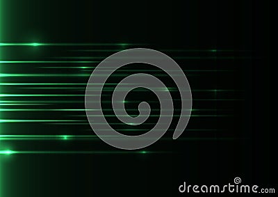 Green speed laser Vector Illustration