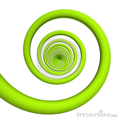 Green spiral Stock Photo