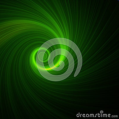 Green spiral Stock Photo