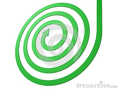 Green spiral arrow business motion concept Stock Photo