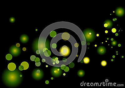 Green Spots Background Vector Illustration