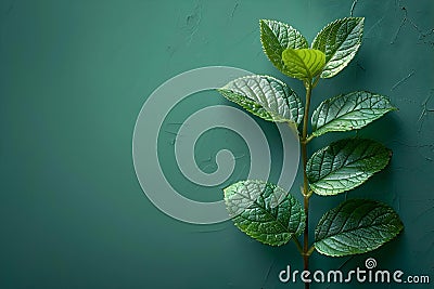 Green Sprout of Hope: A Minimalist Ode to Conservation. Concept Conservation Efforts, Minimalist Stock Photo