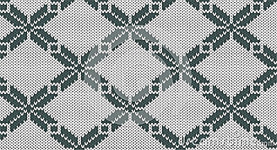 Green square ethnic oriental seamless pattern Vector Illustration