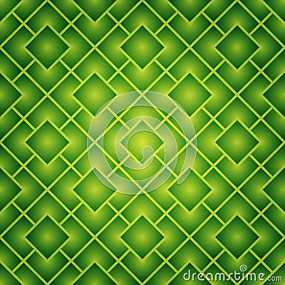 Green Squares Seamless Pattern Stock Photo