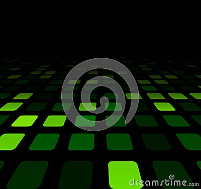 Green squares technology pattern Vector Illustration