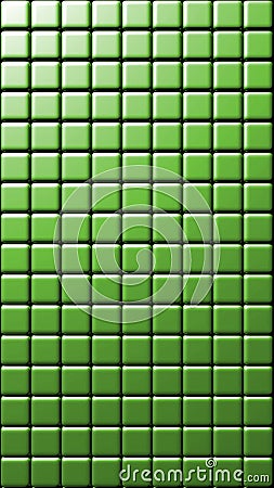 Green Squares Tiled Texture Stock Photo