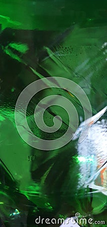 Green Stone up close plastic shine Stock Photo