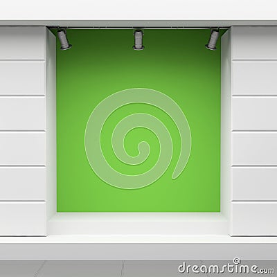 Green storefront Stock Photo