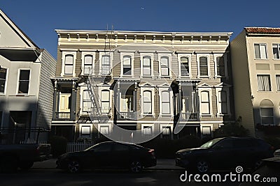 1950 - 1960 Green Street San Francisco Stock Photo