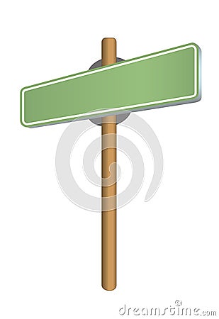 Green street sign Stock Photo