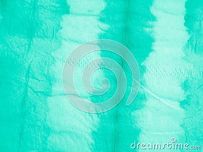 Green Stripe Tie Dye. Abstract Ethnic Background. Stock Photo
