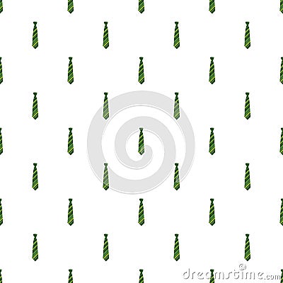 Green striped tie pattern seamless Vector Illustration