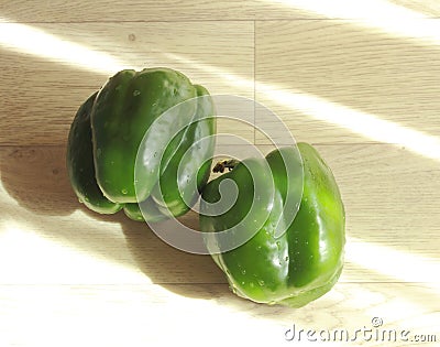 Green sweet pepper Stock Photo