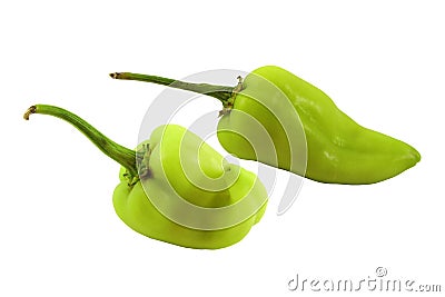 Green sweet pepper Stock Photo