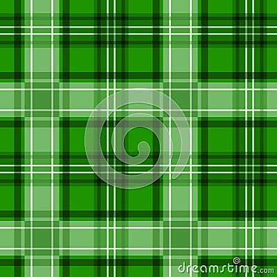Green tartan texture. seamless pattern. Vector Illustration