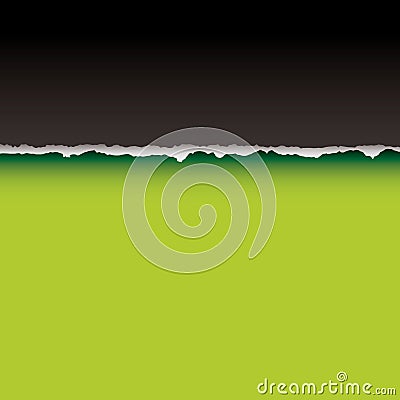 Green tear divide Vector Illustration
