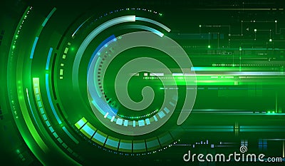 Green tech background Vector Illustration