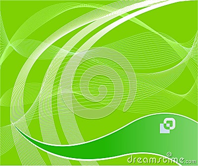 Green technological background Vector Illustration