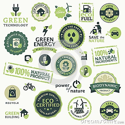Green technology Vector Illustration