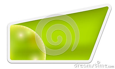 Green text box Vector Illustration