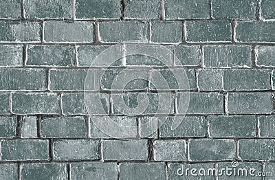 Green textured brick wall background Stock Photo