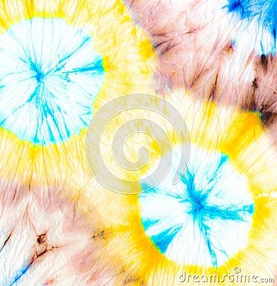 Green Tie Dye. Tiedye Hippie Paint. Urban Old Stock Photo