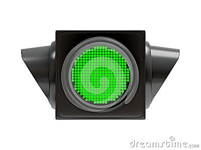 Green traffic light Stock Photo