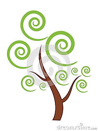 Green Tree icon Vector Illustration