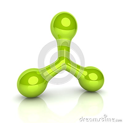 Green triad symbol Stock Photo