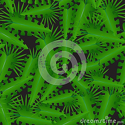 Green tropical leaves.Abstract pattern. Stock Photo