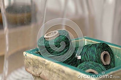 Green Twine Stock Photo