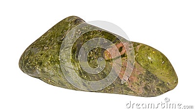 Green Unakite stone Stock Photo