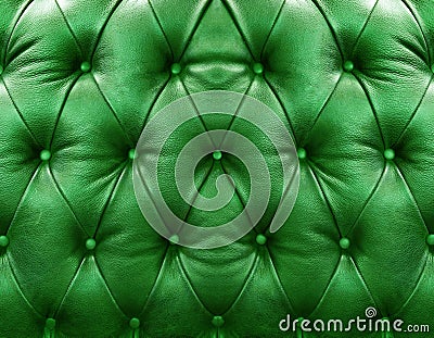 Green upholstery leather Stock Photo