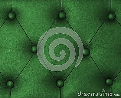 Green upholstery leather background Stock Photo