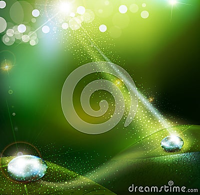 Green vector background with Vector Illustration