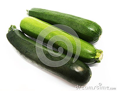 Green vegetable marrows Stock Photo