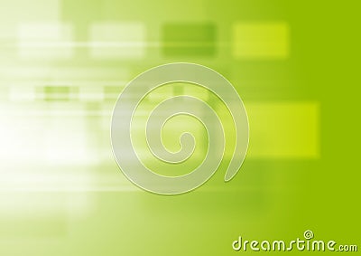 Green vibrant tech background with squares Vector Illustration