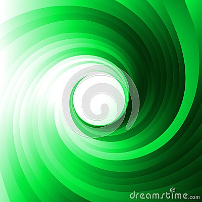 Green vortex Cartoon Illustration