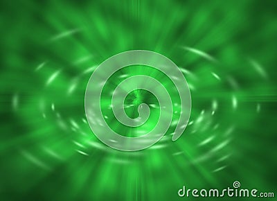 Green Warp Explosion Stock Photo