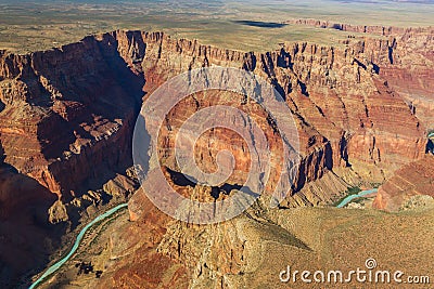 The Colorado River in the Grand Canyon, Arizona, USA Stock Photo