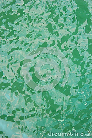 Green water surface Stock Photo